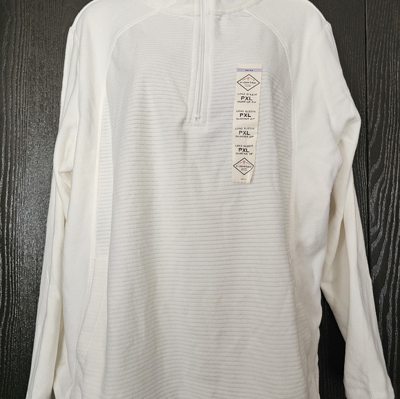 𝐒𝐭 𝐉𝐨𝐡𝐧'𝐬 𝐁𝐚𝐲 white fleece XL Petite 𝐑𝐞𝐭𝐚𝐢𝐥 $𝟑𝟐 New with tags - Picture 5 of 14